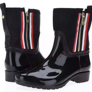 tommy hilfiger frills rain boot